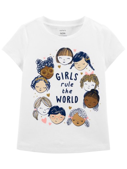 dívčí tričko carter´s - girls rule