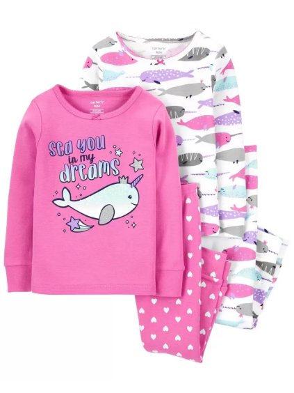 dívčí sada pyžam carter´s - narwhal