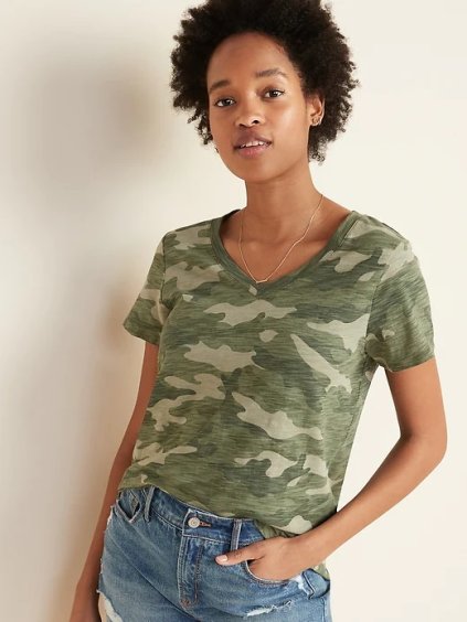 dámské army tričko old navy