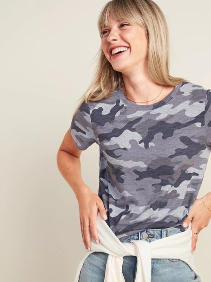 dámské army tričko old navy - šedé