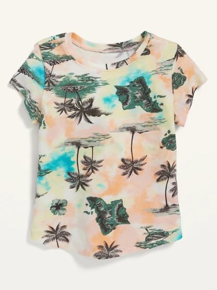 dívčí i chlapecké tričko palmy old navy