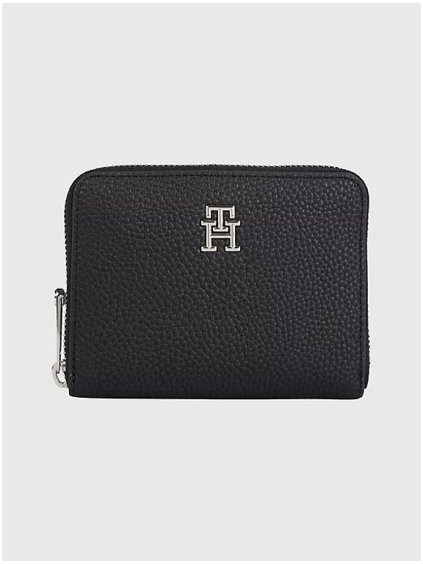 TOMMY HILFIGER Dámská peněženka TH Medium Zip Wallet (Barva Černá)
