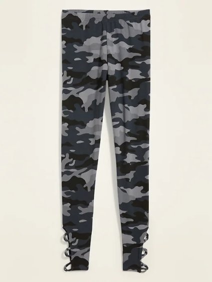 OLD NAVY Dámské legíny s ozdobným uzlováním (Barva Army, Velikost M)
