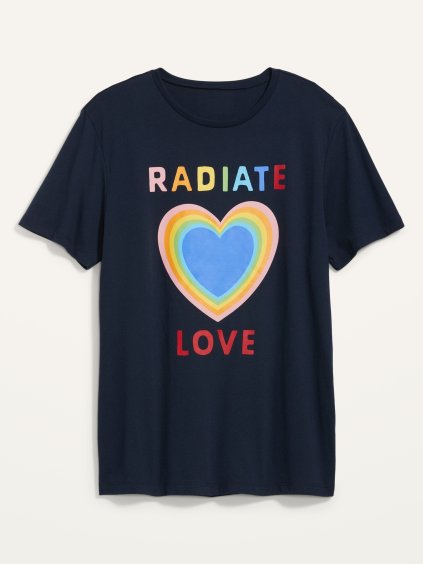 OLD NAVY Dámské tričko s krátkým rukávem Valentýn Radiate Love
