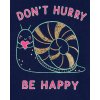 CARTER'S Dívčí tričko s krátkým rukávem šnek Don't Hurry Be Happy (Barva Modrá, Velikost 3T,93-98cm)