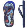 CHILDREN'S PLACE Chlapecké žabky s dinosaurem Boys Dino Food Flip Flops (Barva Modrá, Velikost vel.35,5, stélka 23 cm)