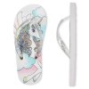 CHILDREN'S PLACE Dívčí žabky s jednorožcem Unicorn Flip-Flops (Barva Bílá, Velikost vel.38, stélka 24 cm)