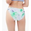 AEROPOSTALE Dámské batikované bokové plavky Tie-Dye Strappy Hipster Bottom (Velikost L, Barva Bílá)