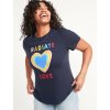 OLD NAVY Dámské tričko s krátkým rukávem Valentýn Radiate Love (Velikost XL, Barva Multicolor)