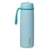 Nerezová termolahev s brčkem 690 ml - lagoon