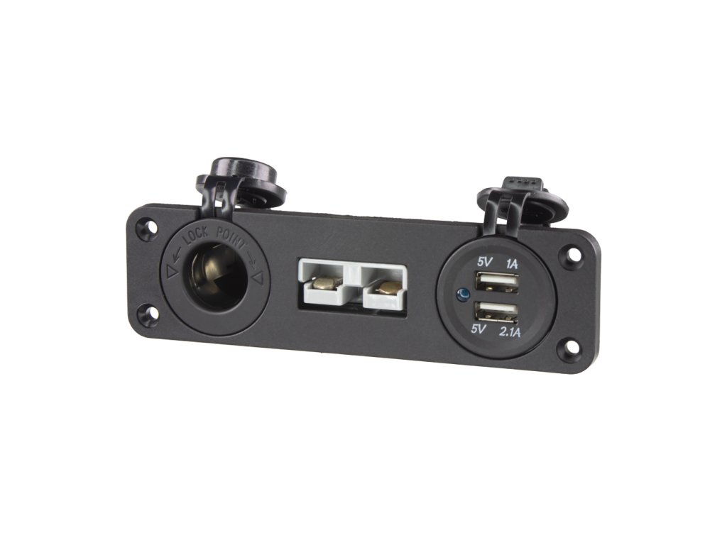 Dvojitá CL,2x USB + Anderson zásuvka 50A do panelu