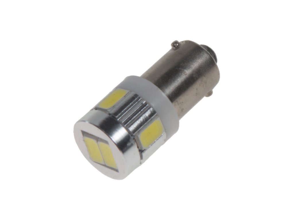 LED BA9s bílá, 12V, 6LED/5630SMD