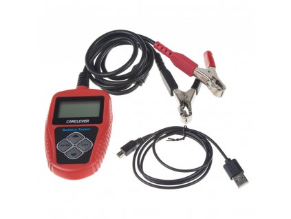 Tester akumulátorů CARCLEVER 3v1 s možností tisku