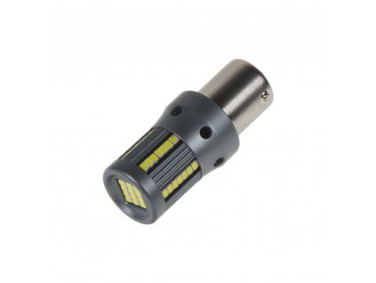 LED BA15s bílá, 12-24V, 66LED/2016SMD
