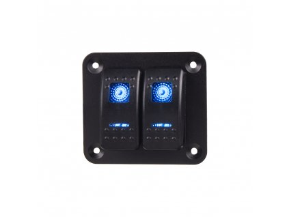 Panel s 2x spínači Rocker 12/24V