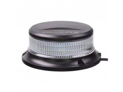 LED maják, 12-24V, 18x1W bílý, magnet, ECE R10