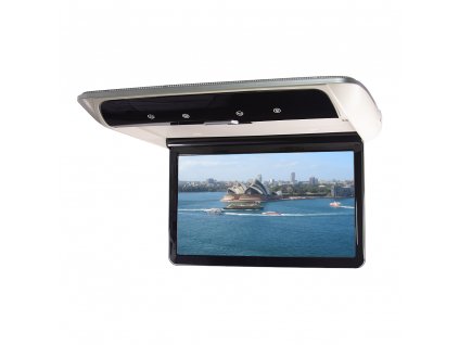 Stropní LCD monitor 13,3" s OS. Android USB/SD/HDMI/FM, dálkové ovládání se snímačem pohybu, šedý