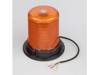 LED maják 12-24V 128LED oranžový, pevná montáž, 154x149mm