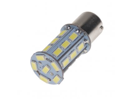 x LED BA15s bílá, 12V, 27LED/3SMD