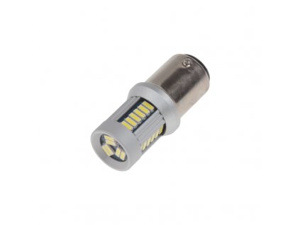 LED BAZ15d (dvouvlákno) bílá, 12-24V, 30LED/4014SMD