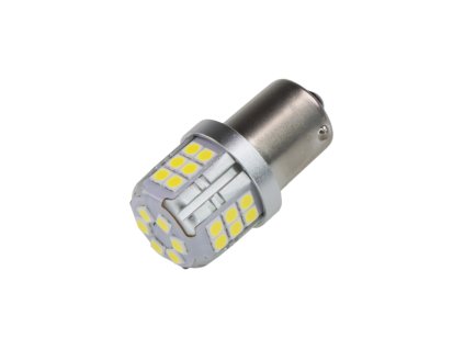 LED žárovka 12V s paticí BA15S bílá, 30LED/2835SMD
