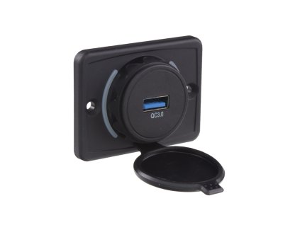 1x USB QC3.0 zásuvka 12/24V, montáž na povrch