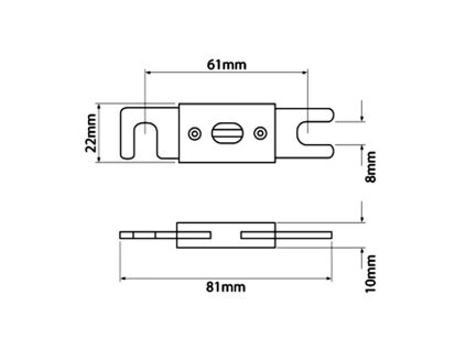 ANL pojistka rozmery 39