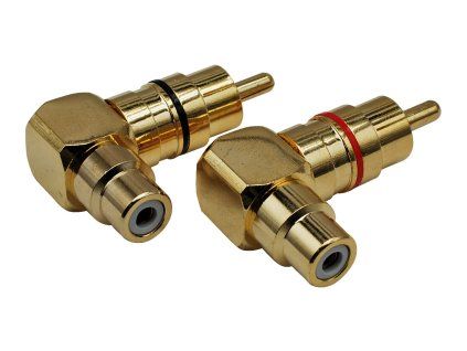 CINCH adaptér 90°