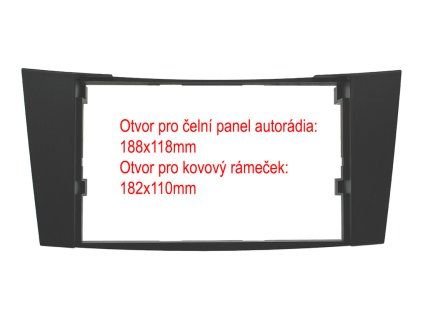 Rámeček 2ISO rádia Mercedes E-classe