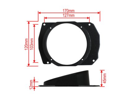 Adapter repro 130mm Mercedes C W202 rozmery 2
