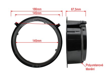 Adapter repro 165mm Mercedes E W210 rozmery