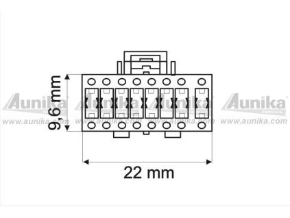 Detail a rozmery konektoru 40