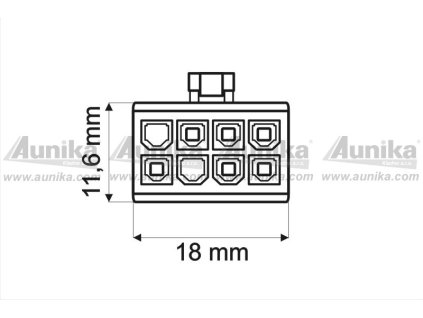 Detail a rozmery konektoru 42