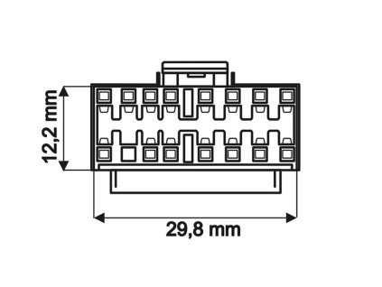 OEM kabely autoradii Sony detail konektoru 9