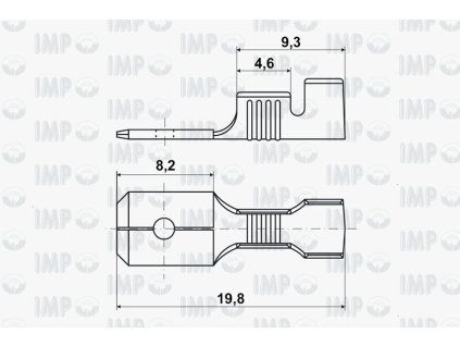 Konektor kolík 6,3mm