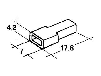 Kryt dutinky 4,8mm bílý