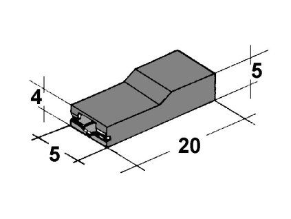Kryt dutinky 2,8mm černý