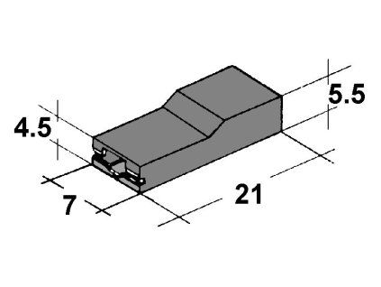 Kryt dutinky 4,8mm černý
