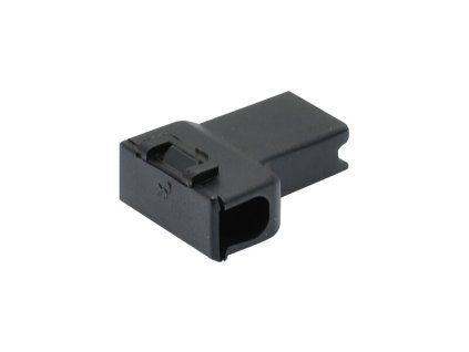 Kryt dutinky 6,3mm černý
