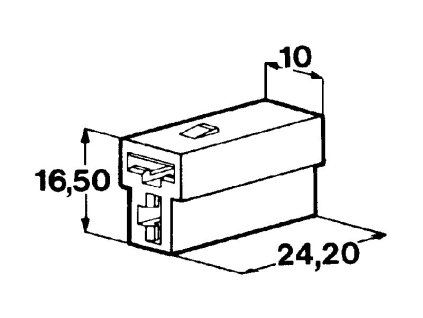 Kryt 2ks dutinky 6,3 mm