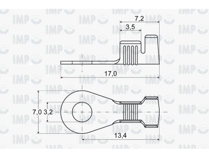 Kabelové oko Ø 3,2mm