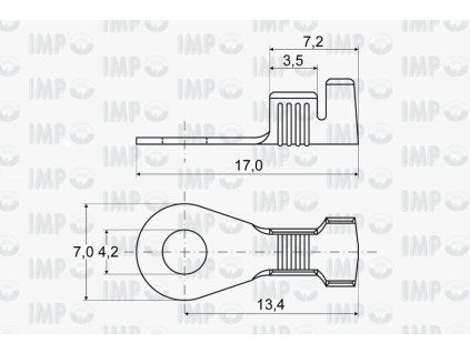 Kabelové oko Ø 4,2mm