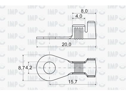 Kabelové oko Ø 4,2mm