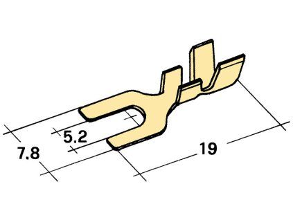 kabelová vidlička Ø 5,2mm