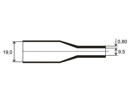 Smršťovací bužírka 19mm