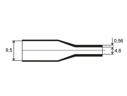 Smršťovací bužírka 9,5mm