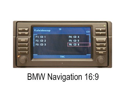 BMW navigace 16 9 s barevnym displejem