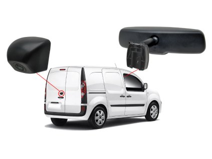 Sestava monitor v zrcatku parkkamera Renault Kangoo 1