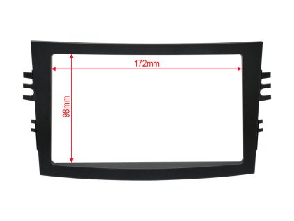 Ramecek 2DIN radia SUBARU Legacy Outback 09 15 rozmery