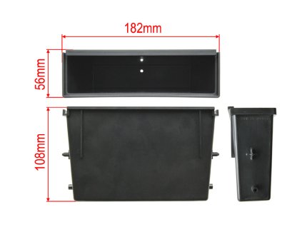 Prihradka do 2DIN adapteru autoradii rozmery 13